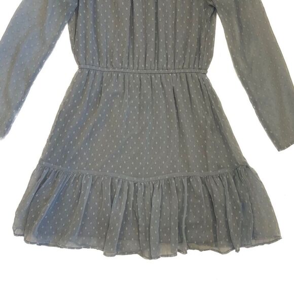 H&M Divided Pigeon Blue Flounced Dress - Size 6 - Picture 6 of 12